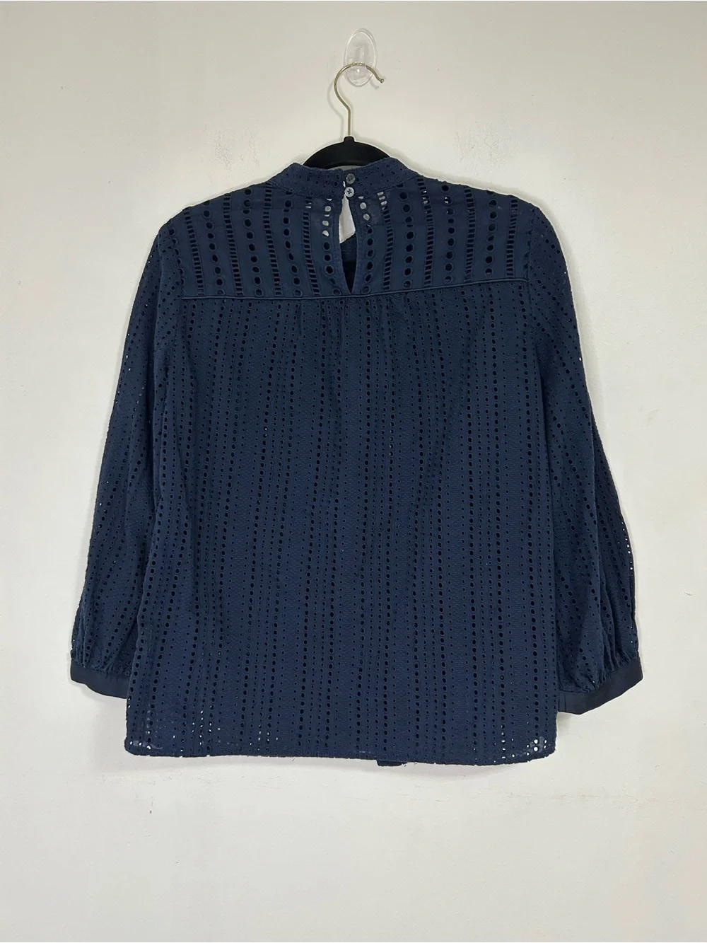 Banana Republic XS Navy Eyelet Lace Blouse & Black Lace Top Bundle Romantic